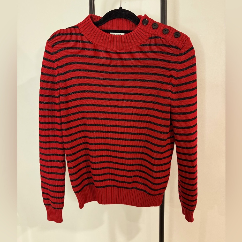 Saint Laurent strip sweater